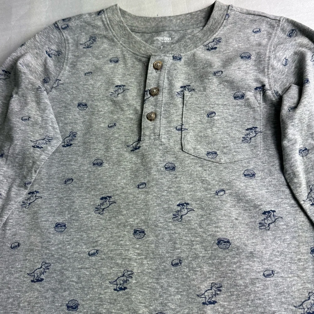 Carter's Simple Joys Boys Long Sleeve Top Bundle 7